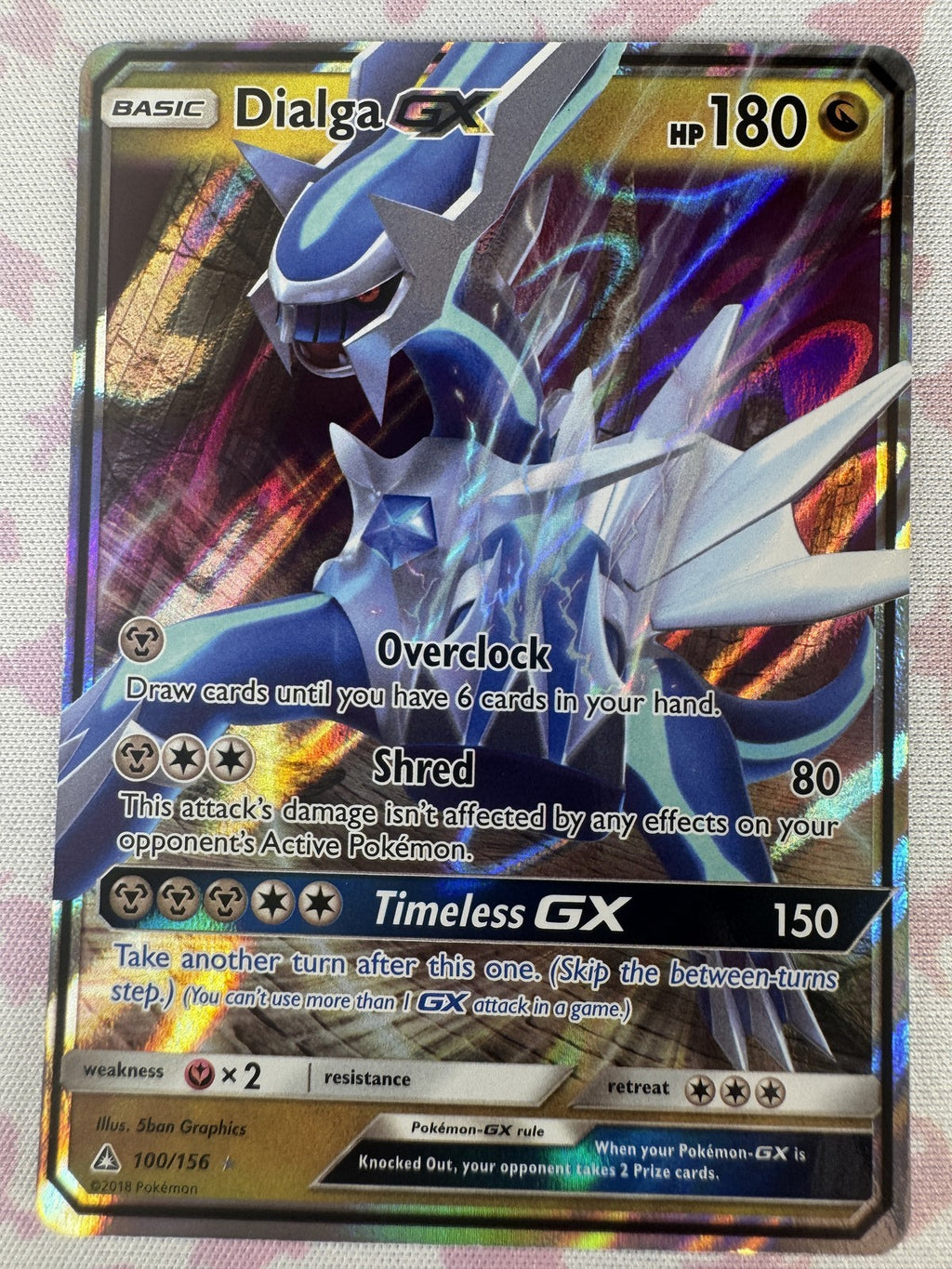 Dialga GX Pokemon 100/156 NM
