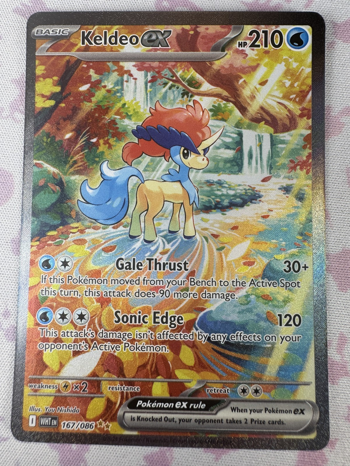 Keldeo ex Pokemon 167/086 NM