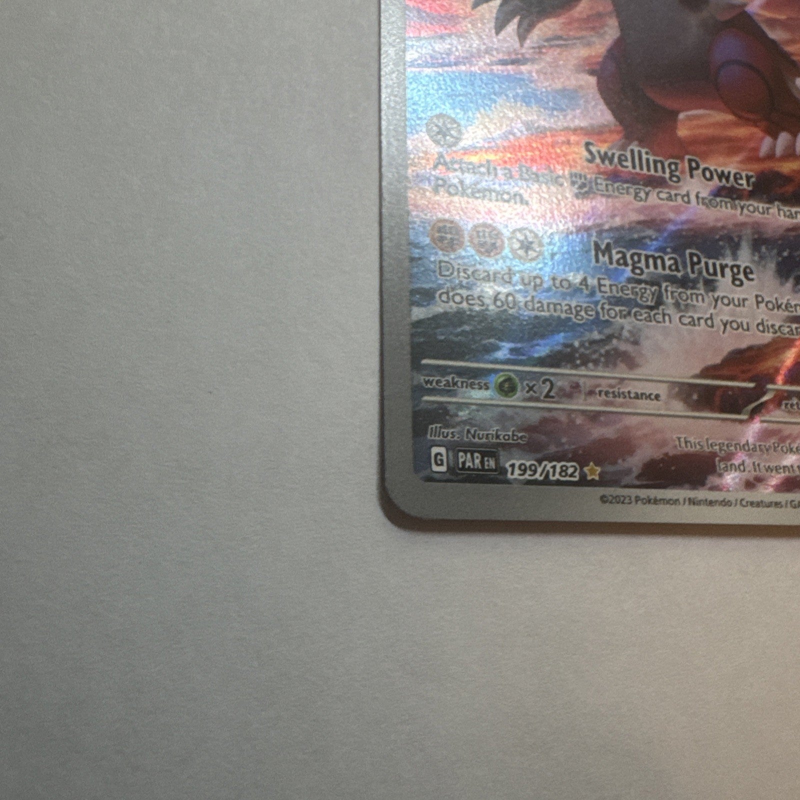 Groudon 199/182 SV04: Paradox Rift Holo Pokémon