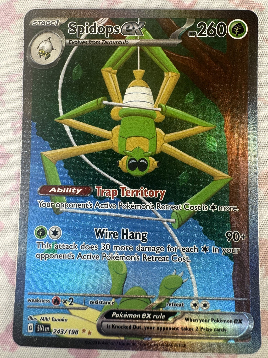 Spidops ex Pokemon 243/198 NM
