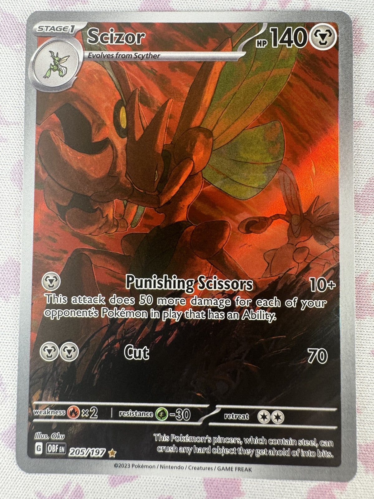 Scizor Pokemon 205/197 NM