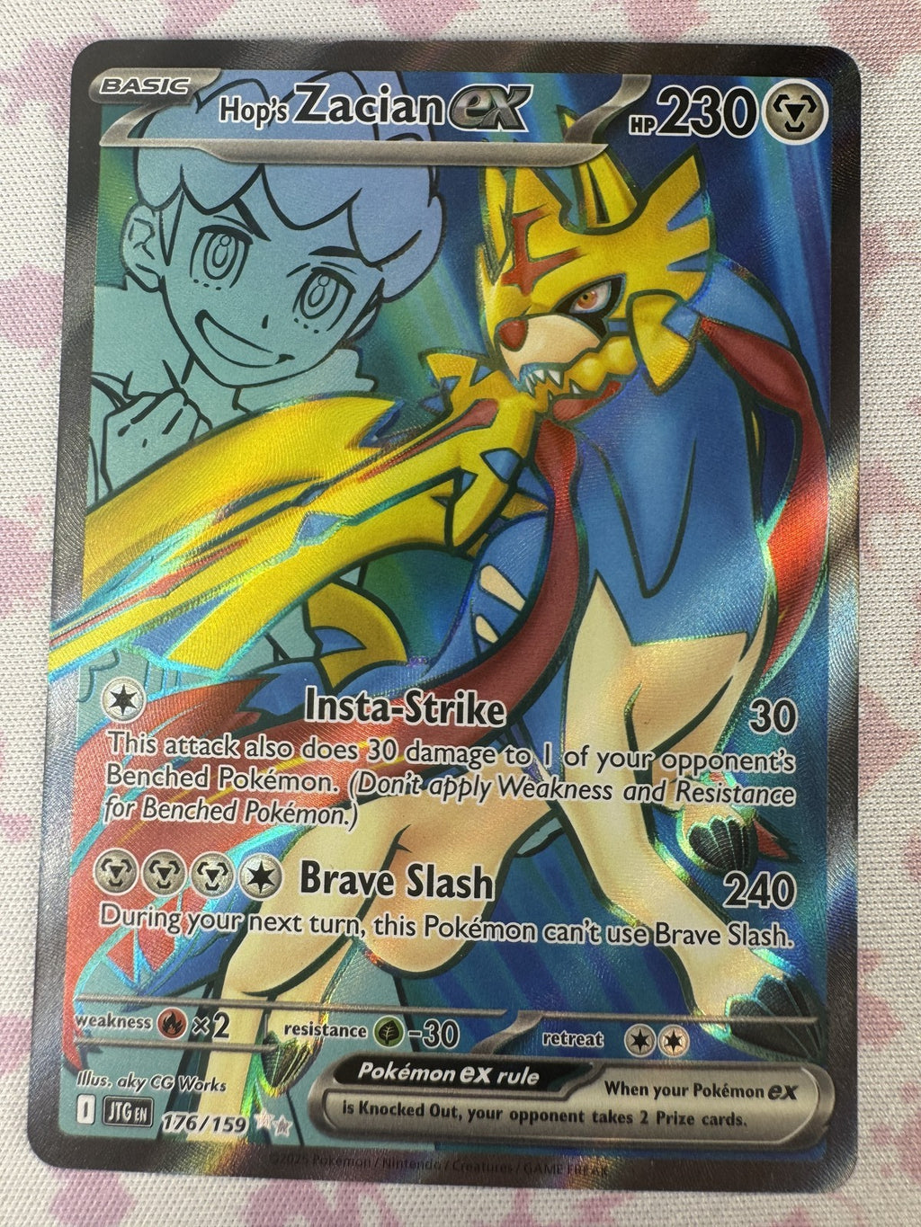 Hop's Zacian ex Pokemon 176/159 NM