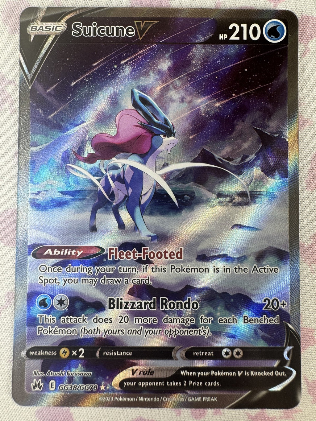 Suicune V Pokemon GG38/GG70 NM