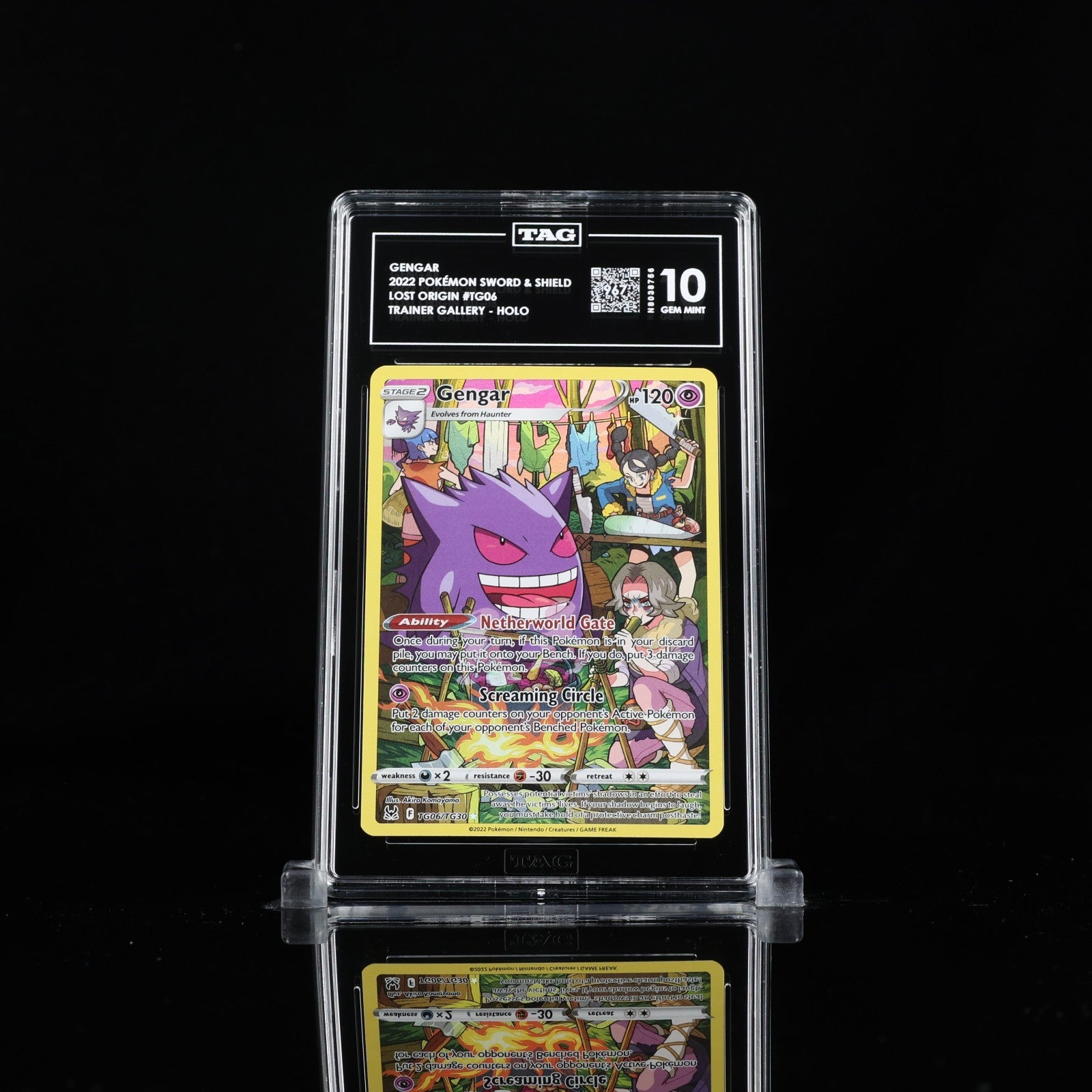Gengar TG06/TG30 Swsh11: Lost Origin Trainer Gallery Holo TAG 10 Mint Pokemon
