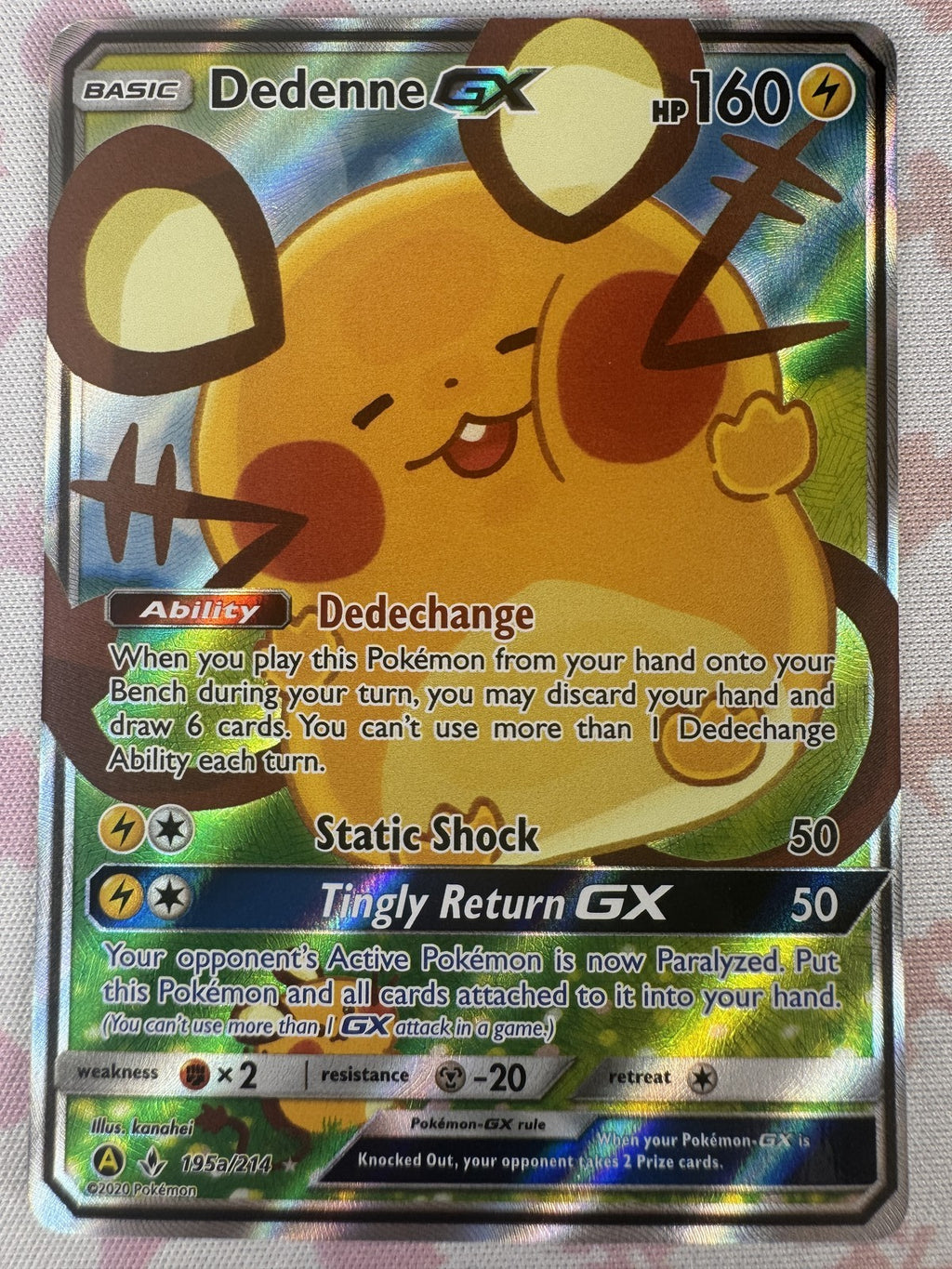 Dedenne GX Pokemon 195a/214 NM