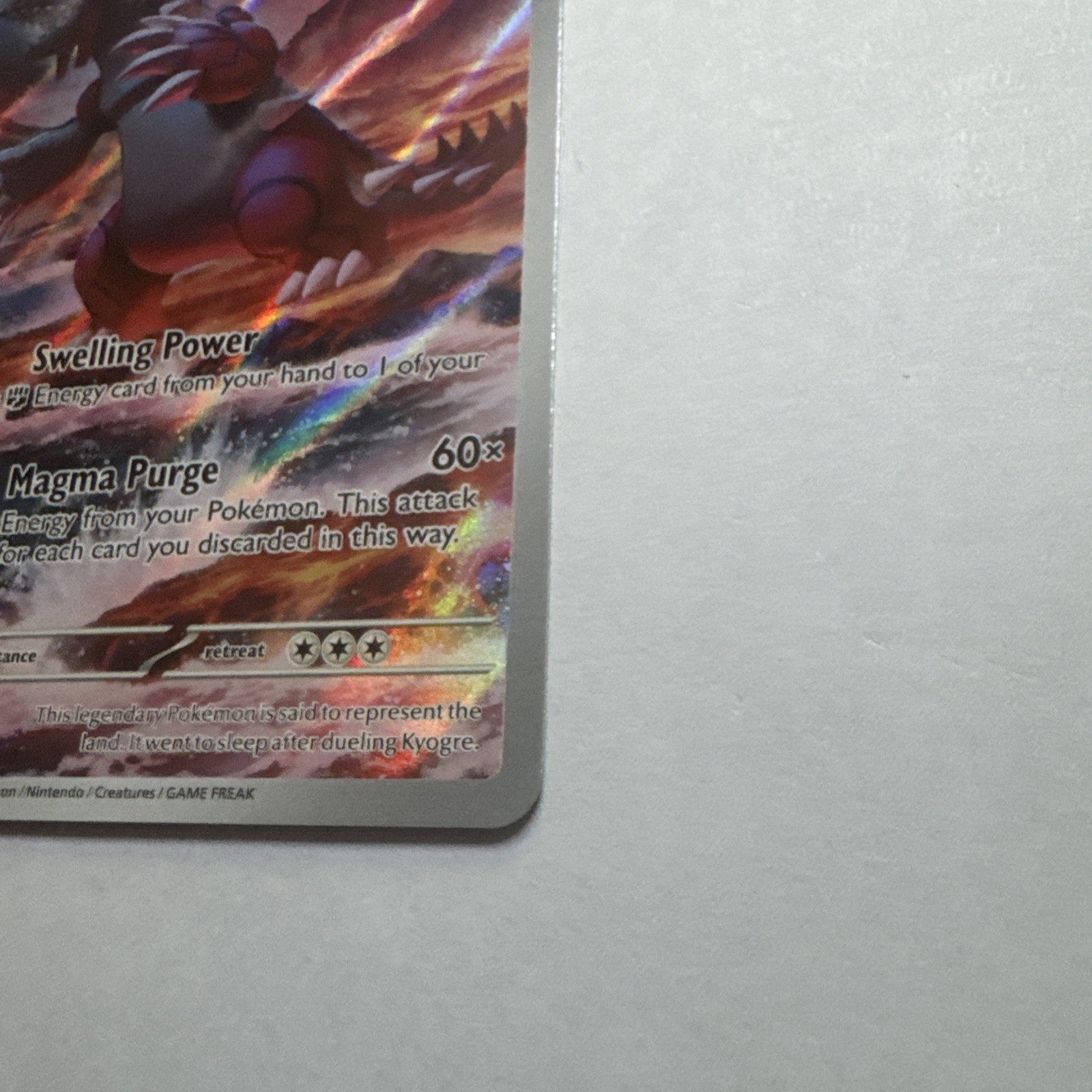 Groudon 199/182 SV04: Paradox Rift Holo Pokémon