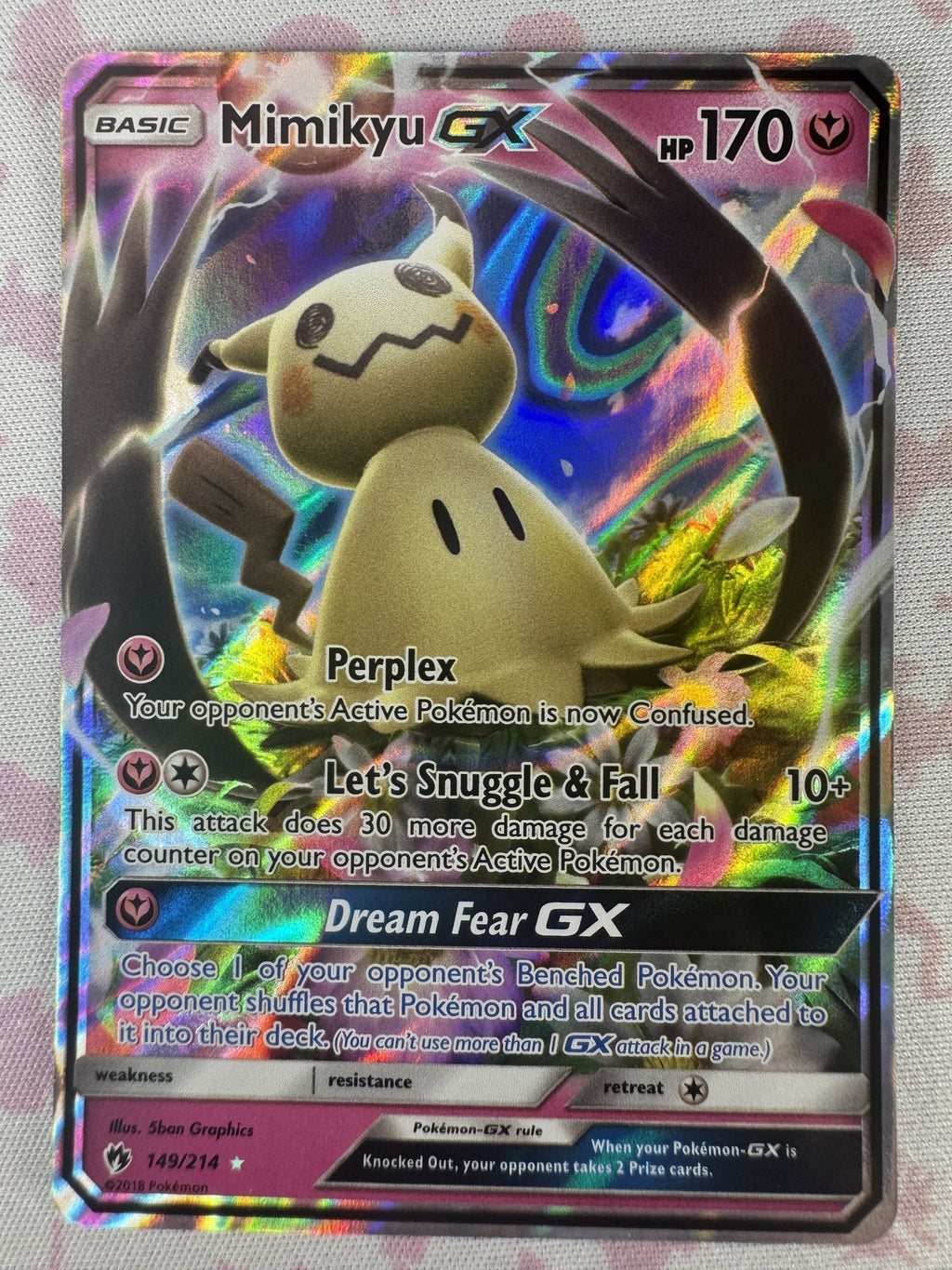 Mimikyu GX Pokemon 149/214 NM