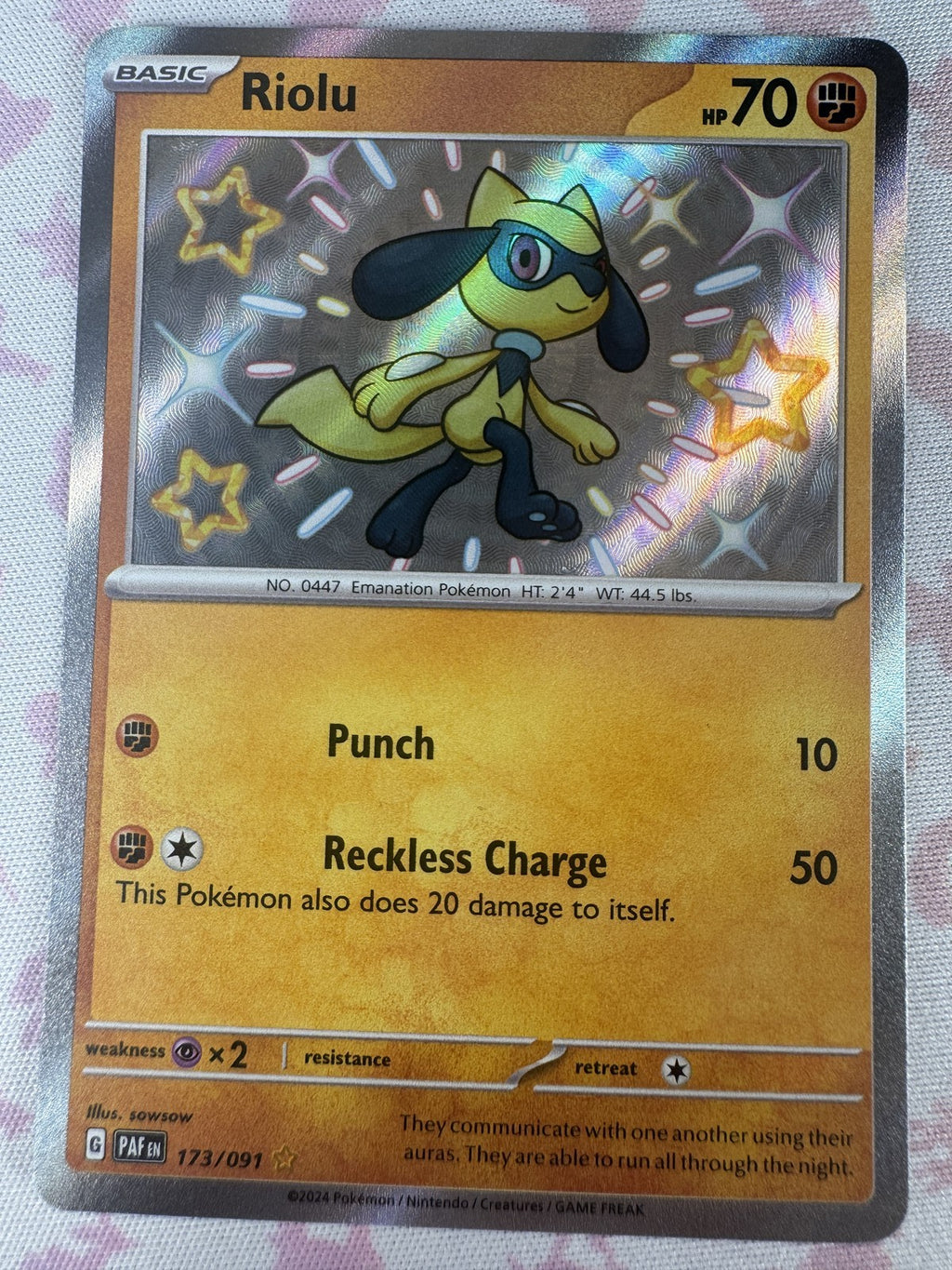 Riolu Pokemon 173/091 NM