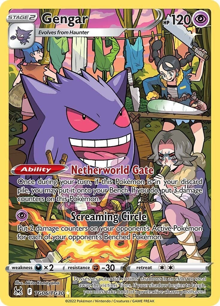 Gengar TG06/TG30 Swsh11: Lost Origin Trainer Gallery Holo TAG 10 Mint Pokemon