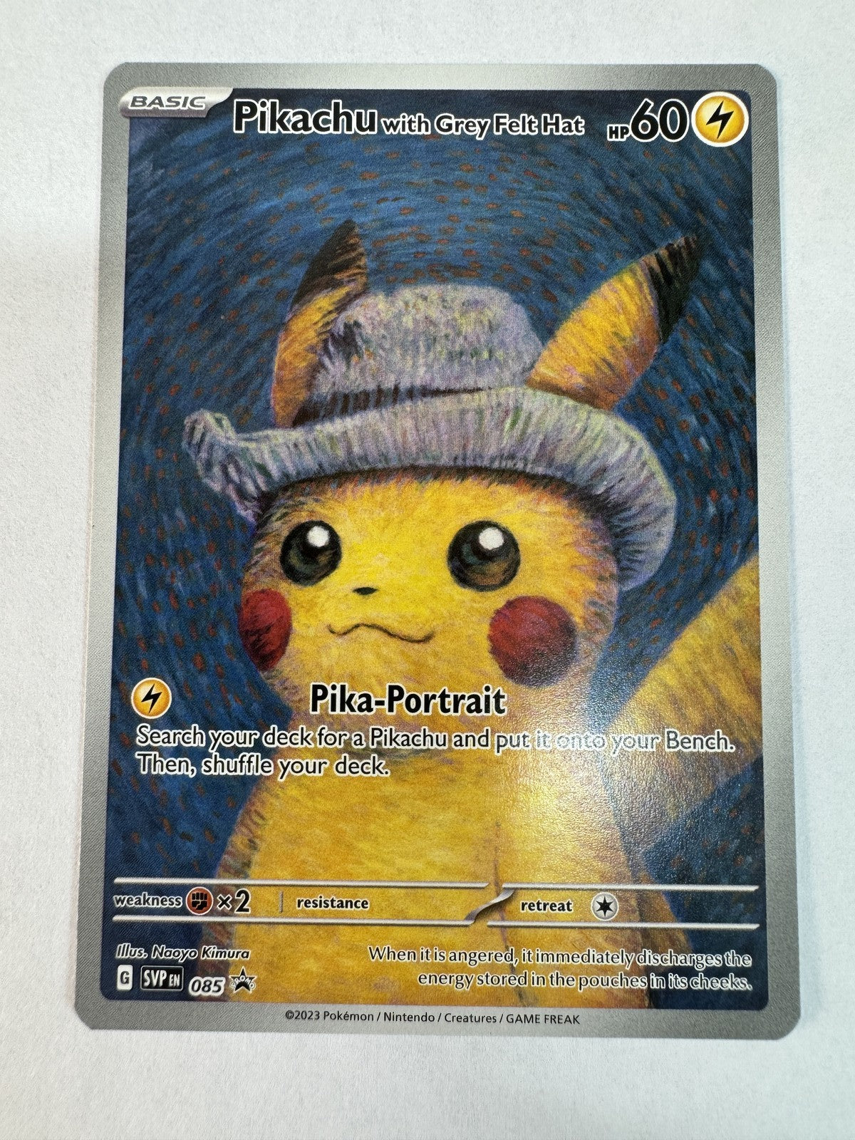 Pikachu with Grey Felt Hat Promo SV: Scarlet & Violet Promo Pokemon 085 NM