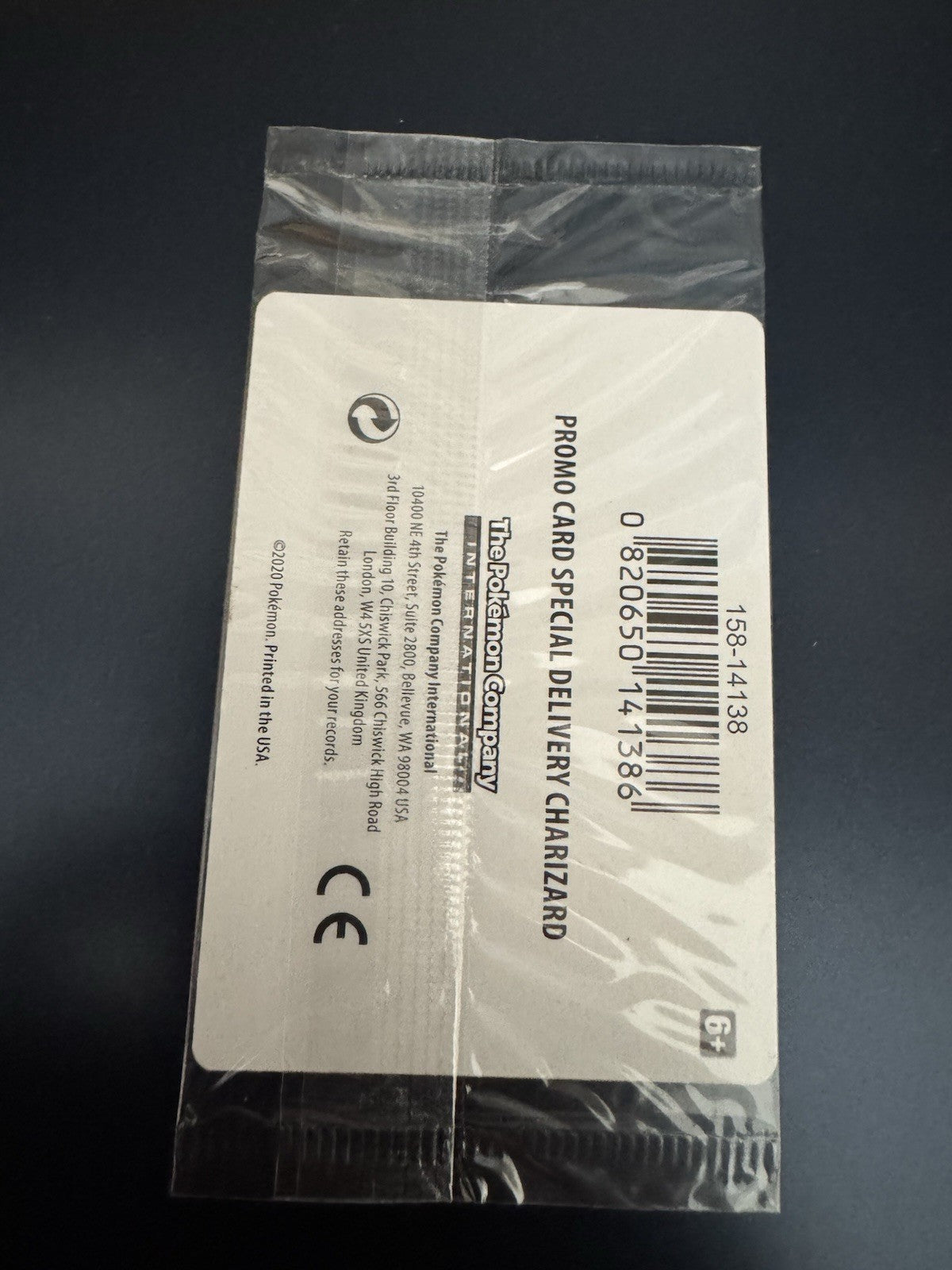 2020 Pokémon Special Delivery Charizard SWSH075 Holo SWSH Promo Cards (SEALED)